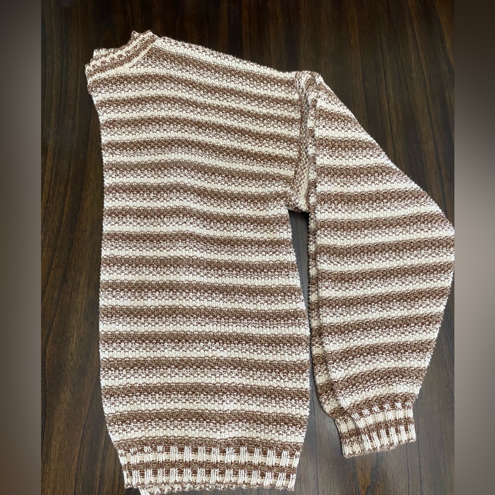 Vintage Cambridge Classics Striped Cotton Sweater - Picture 9 of 10